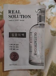 missha real solution tencel sheet mask glutathione goli
