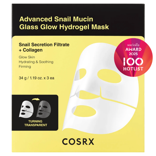 COSRX Advanced Snail Mucin Glass Glow Hydrogel Mask Box (3 pcs ...