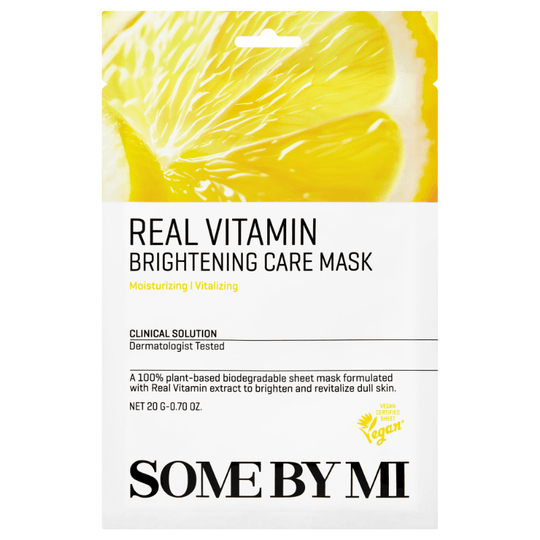 SOME BY MI REAL VITAMIN BRIGHTENING CARE MASK - Review SOCO by Sociolla