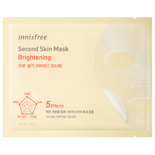 Innisfree Second Skin Mask Brightening - Review SOCO by Sociolla